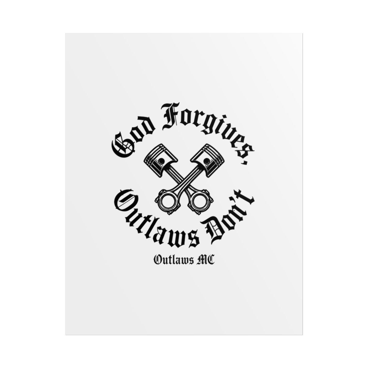 Outlaws MC "God Forgives, Outlaws Don" Poster - alternate angle 1, merchandise