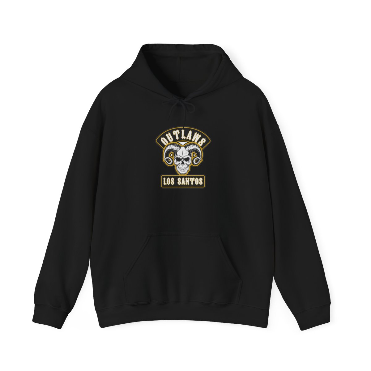 Outlaws Los Santos Skull Logo Hoodie | Motorcycle Club Sweatshirt | Outlaws MC  - alternate angle 3, merchandise