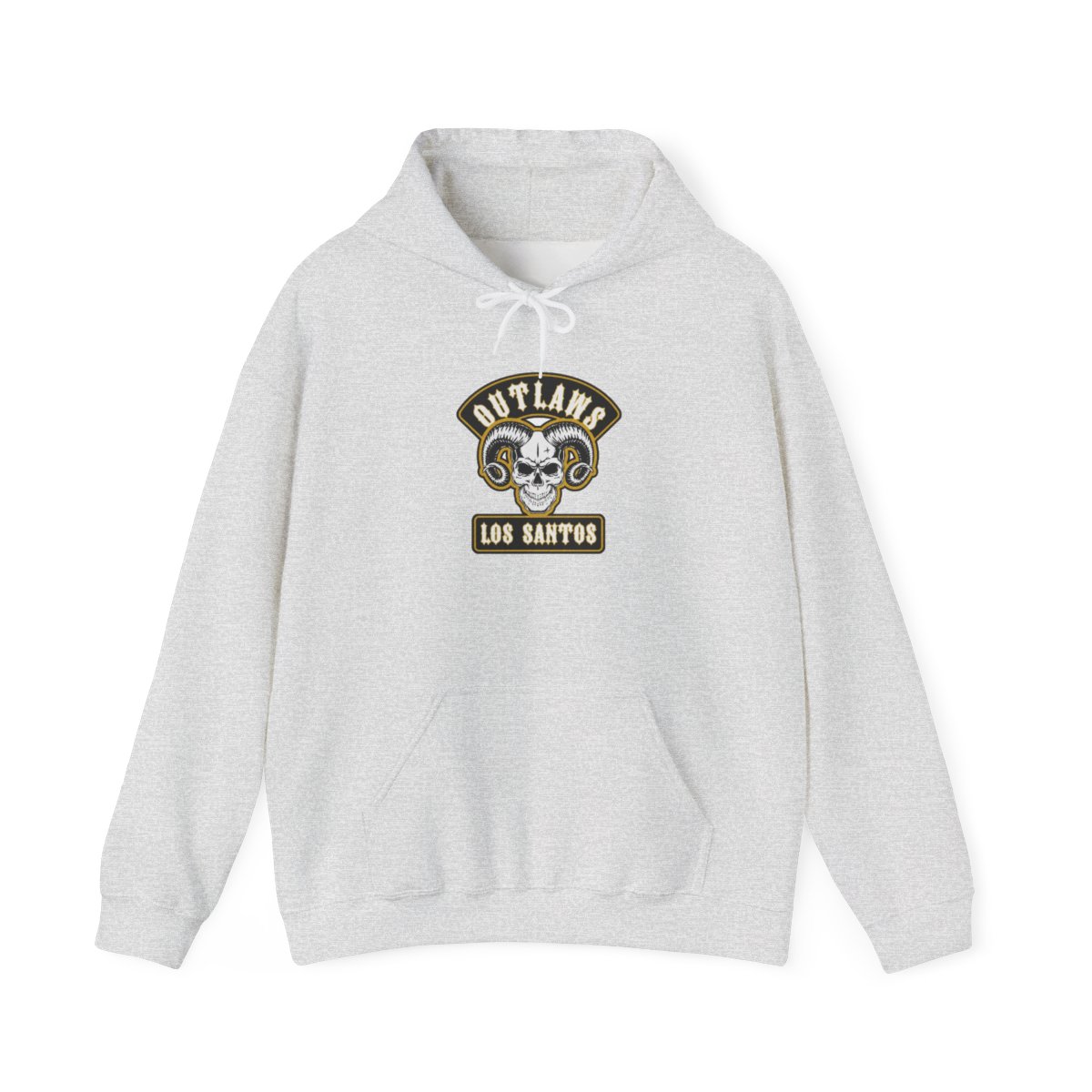 Outlaws Los Santos Skull Logo Hoodie | Motorcycle Club Sweatshirt | Outlaws MC  - alternate angle 2, merchandise