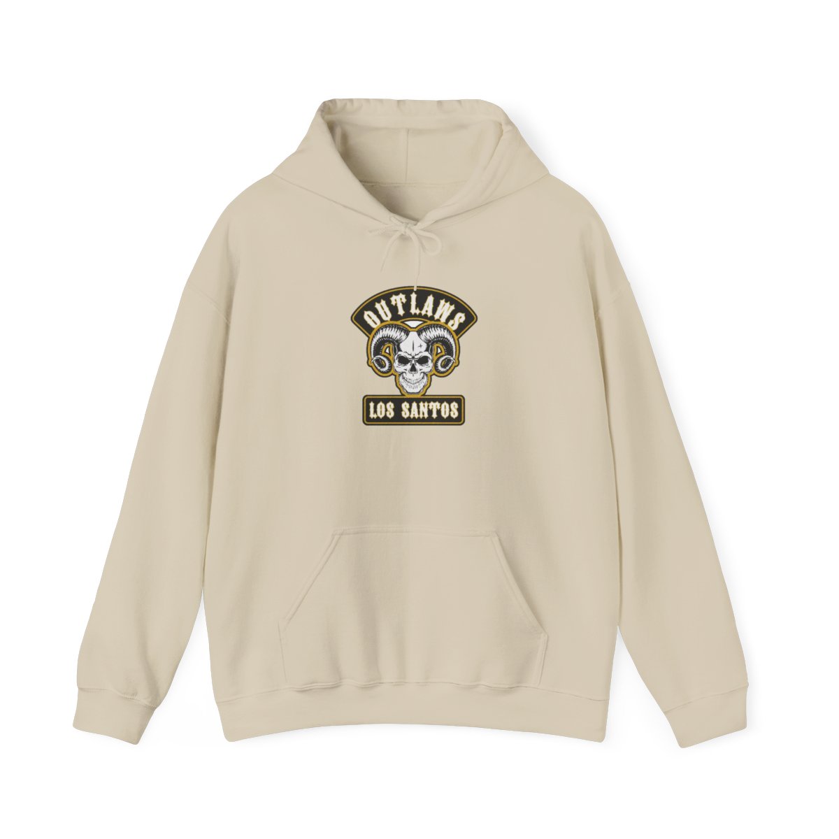 Outlaws Los Santos Skull Logo Hoodie | Motorcycle Club Sweatshirt | Outlaws MC  - alternate angle 4, merchandise