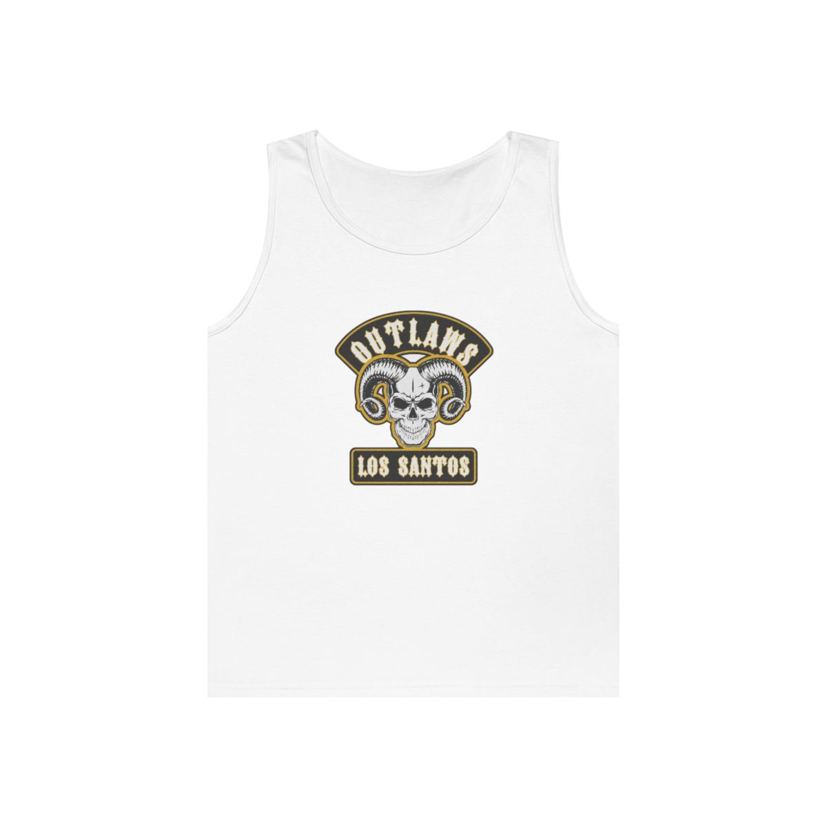 Outlaws Los Santos Tank Top | Ram Skull Biker Patch Design | Outlaws MC - Official Tank Tops merchandise