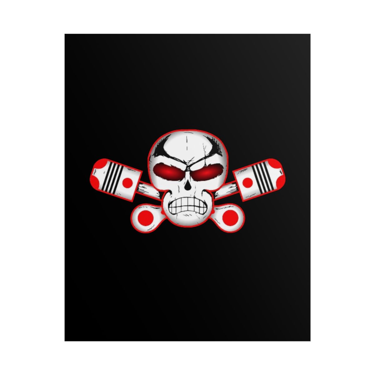 Skull and Pistons Poster | Rolled Poster | Outlaws MC - alternate angle 1, merchandise