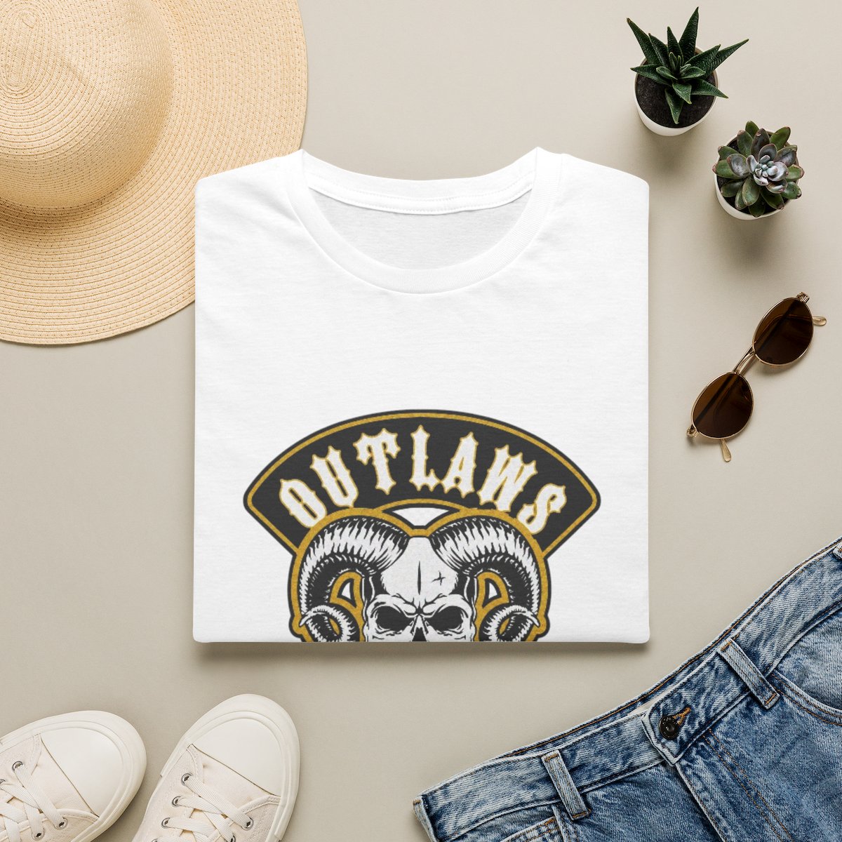 Outlaws Skull Ram Logo T-Shirt | Los Santos | Outlaws MC